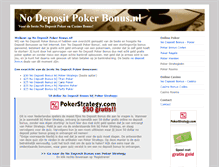 Tablet Screenshot of nodepositpokerbonus.nl